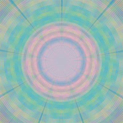 Square crop of "TUNN3L 1969" - a sixties themed generative artwork